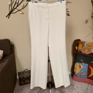 NWT Jones New York sz 8 modern fit ivory pants sits below waist